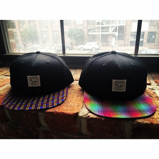 PRIVILEGE Plaid Visor SnapBack Caps