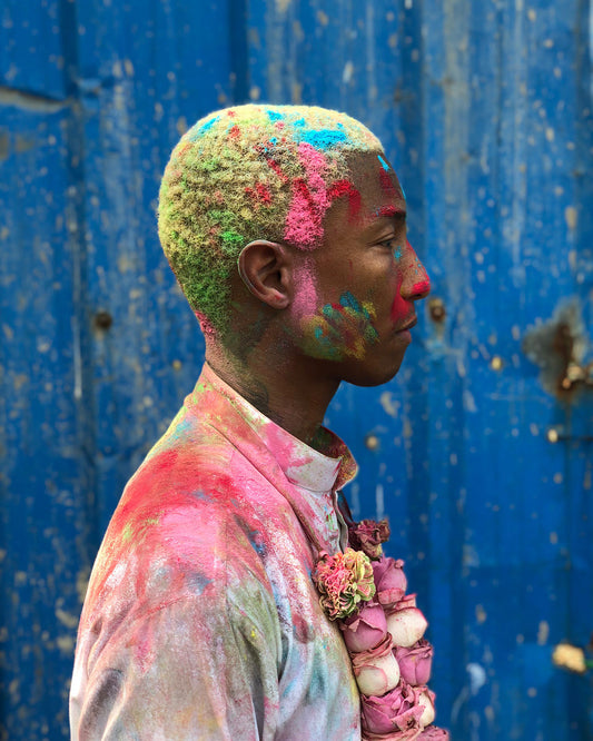Pharrell Williams Celebrates Holi
