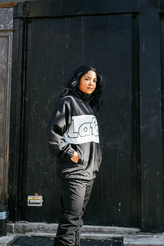 LAFAYETTE OUTLINE LOGO CLASSIC NYLON ANORAK JACKET