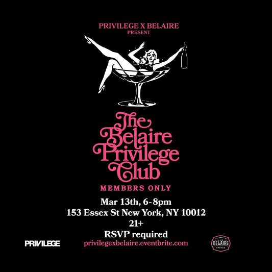 Celebrate the release of Privilege & Luc Belaire's limited edition clothing capsule.