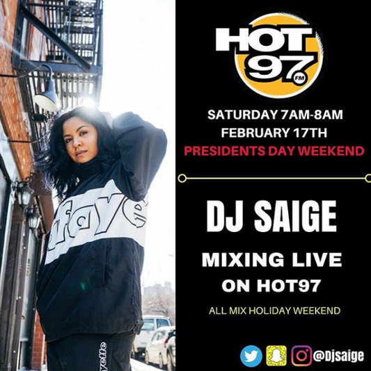 DJ Saige goes live on HOT 97 Tomorrow Morning