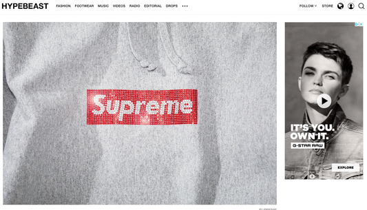 Supreme 25th Anniversary Swarovski Box Logo Designed by Edmond Penn