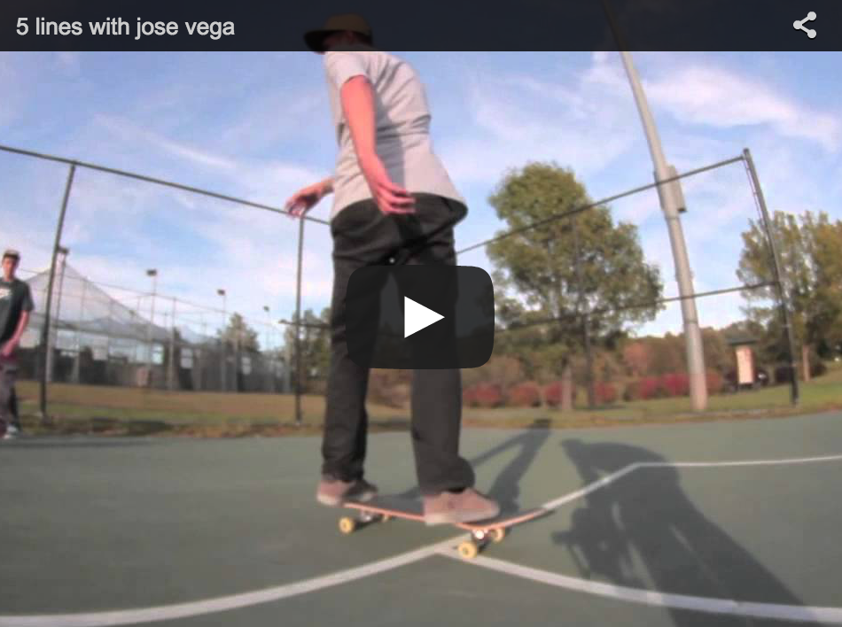 5 Lines with PRIVILEGE NY Skateboarder Jose Vega