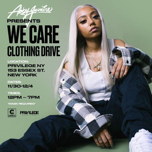 Abby Jasmine Presents We Care Clothing Drive