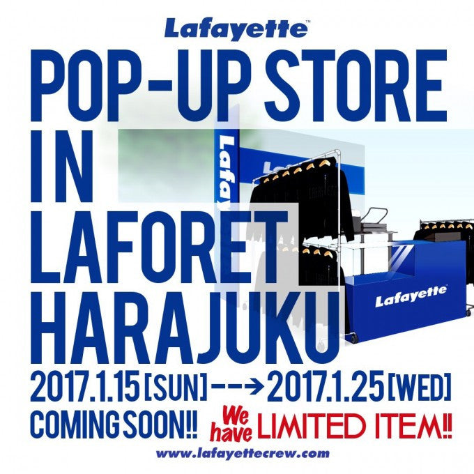 Lafayette Pop Up Shop Harajuku Japan