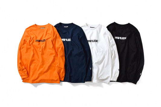 PRIVILEGE CORE LOGO L/S TEE DELIVERY