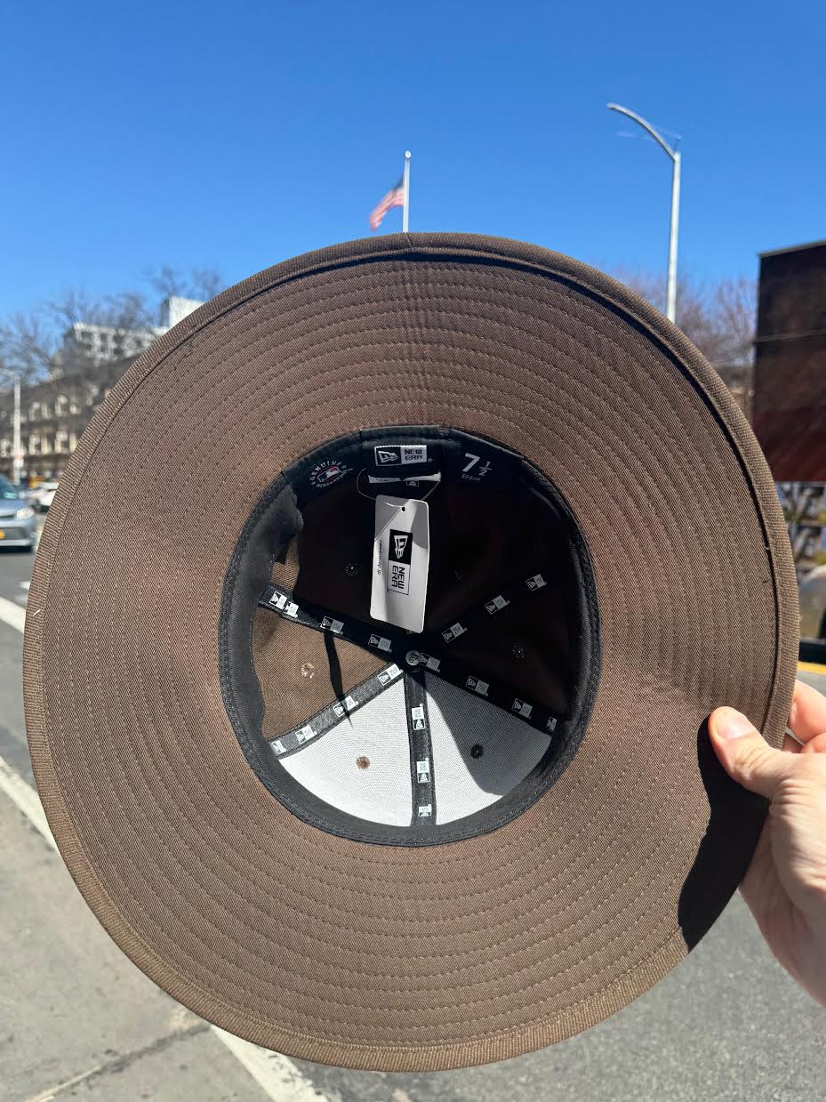 New York Yankees Long Brim Walnut New Era Japan Fitted Hat