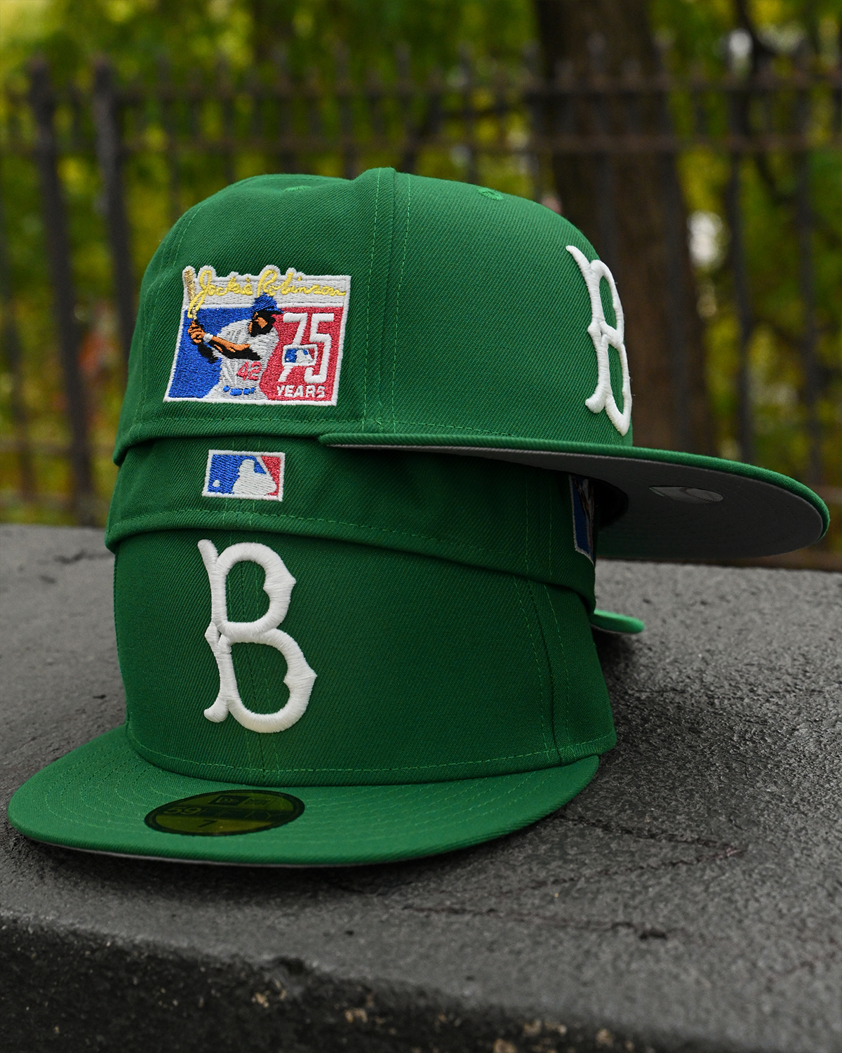 Brooklyn Dodgers Jackie Robinson 75 Years Kelly Green 59Fifty New Era