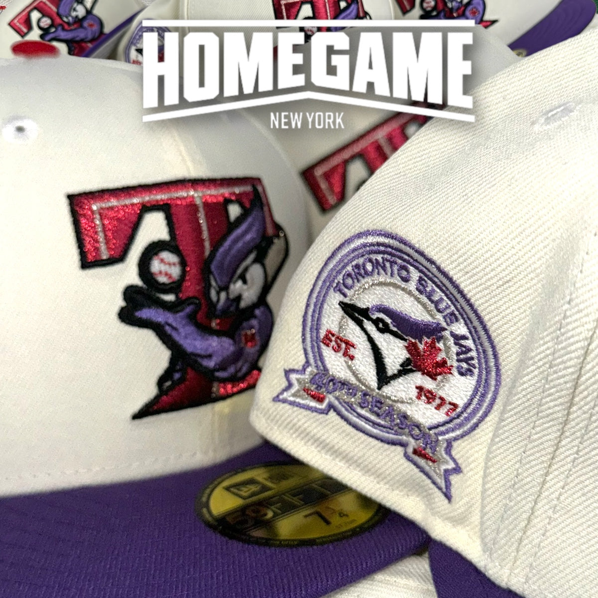 Toronto Blue Jays 40th Season Chrome White/True Purple 59Fifty New Era