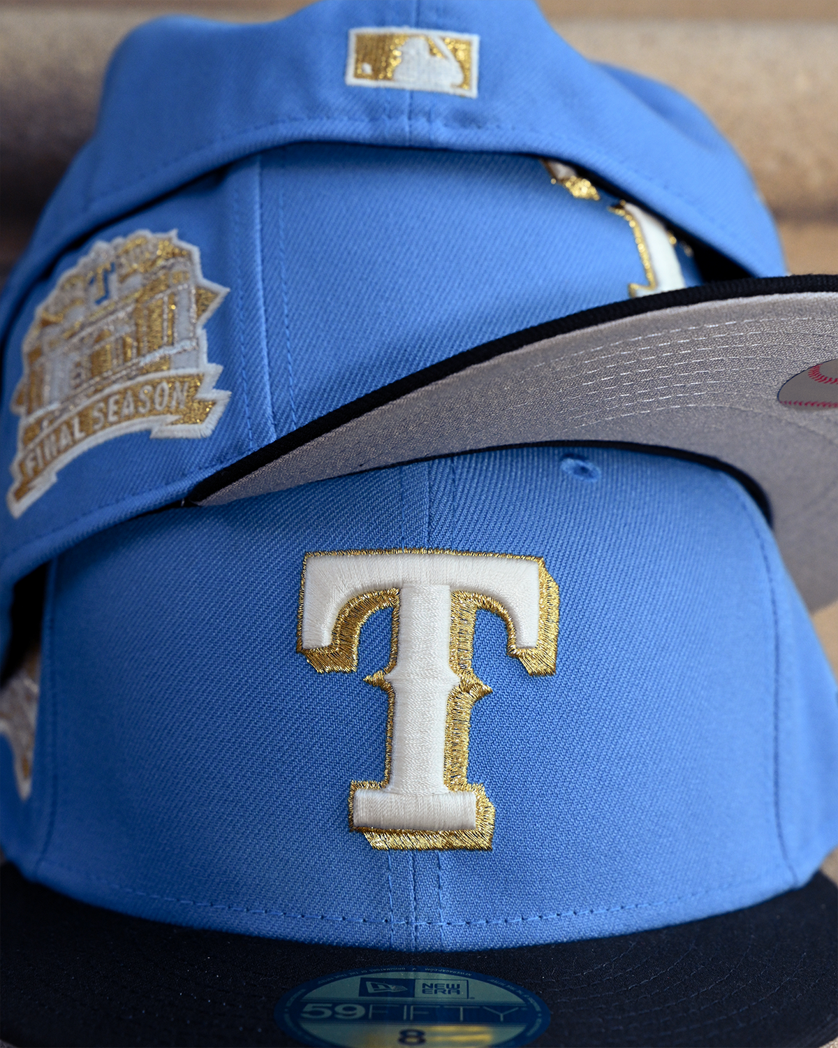 Texas Rangers Final Season Air Force Blue/Black 59Fifty New Era