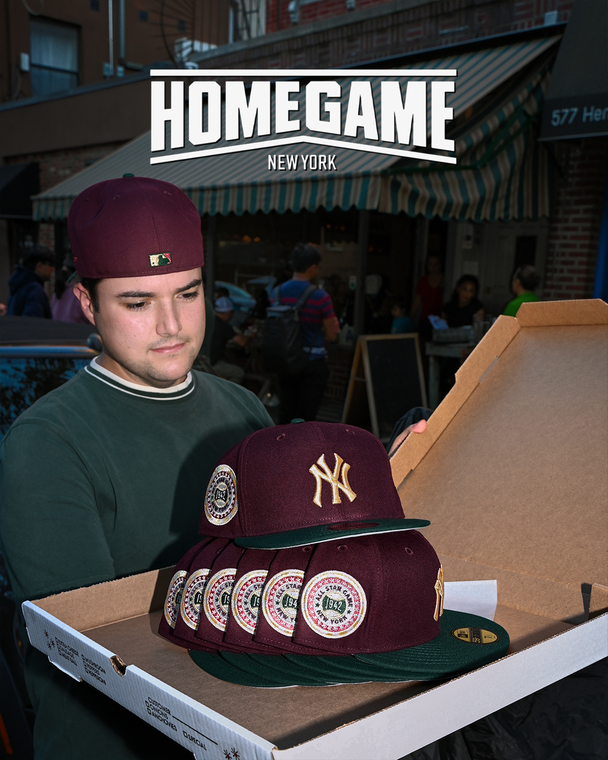 New York Yankees 1942 All Star Game Maroon/Dark Green 59Fifty New Era