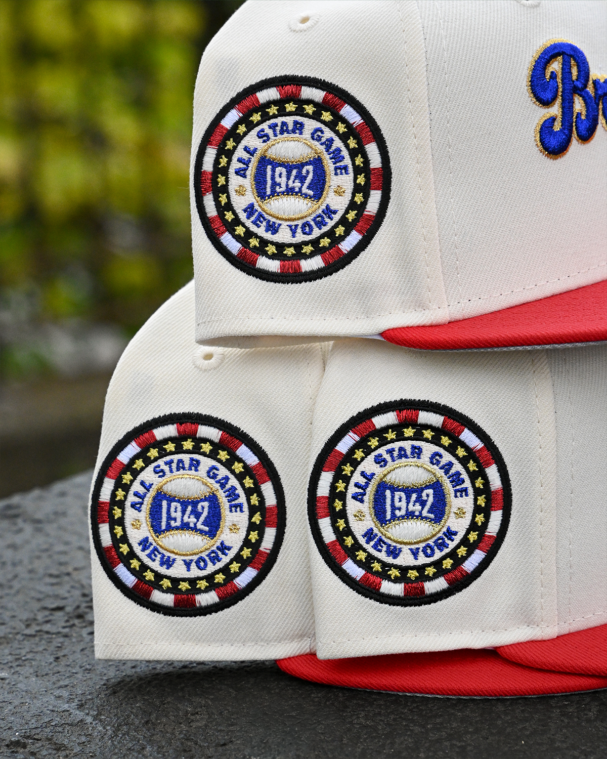 Brooklyn Dodgers 1942 All Star Game Chrome White/Scarlet 59Fifty New Era