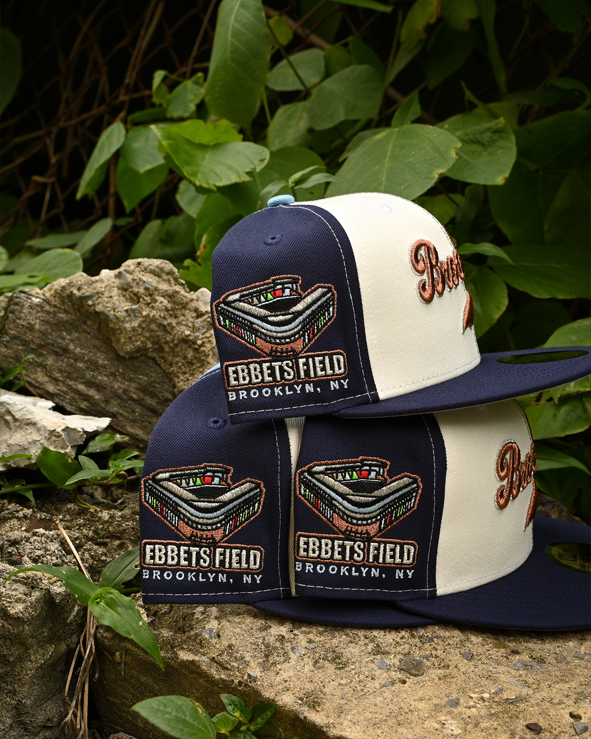Brooklyn Dodgers Ebbets Field Chrome White/Navy 59Fifty New Era