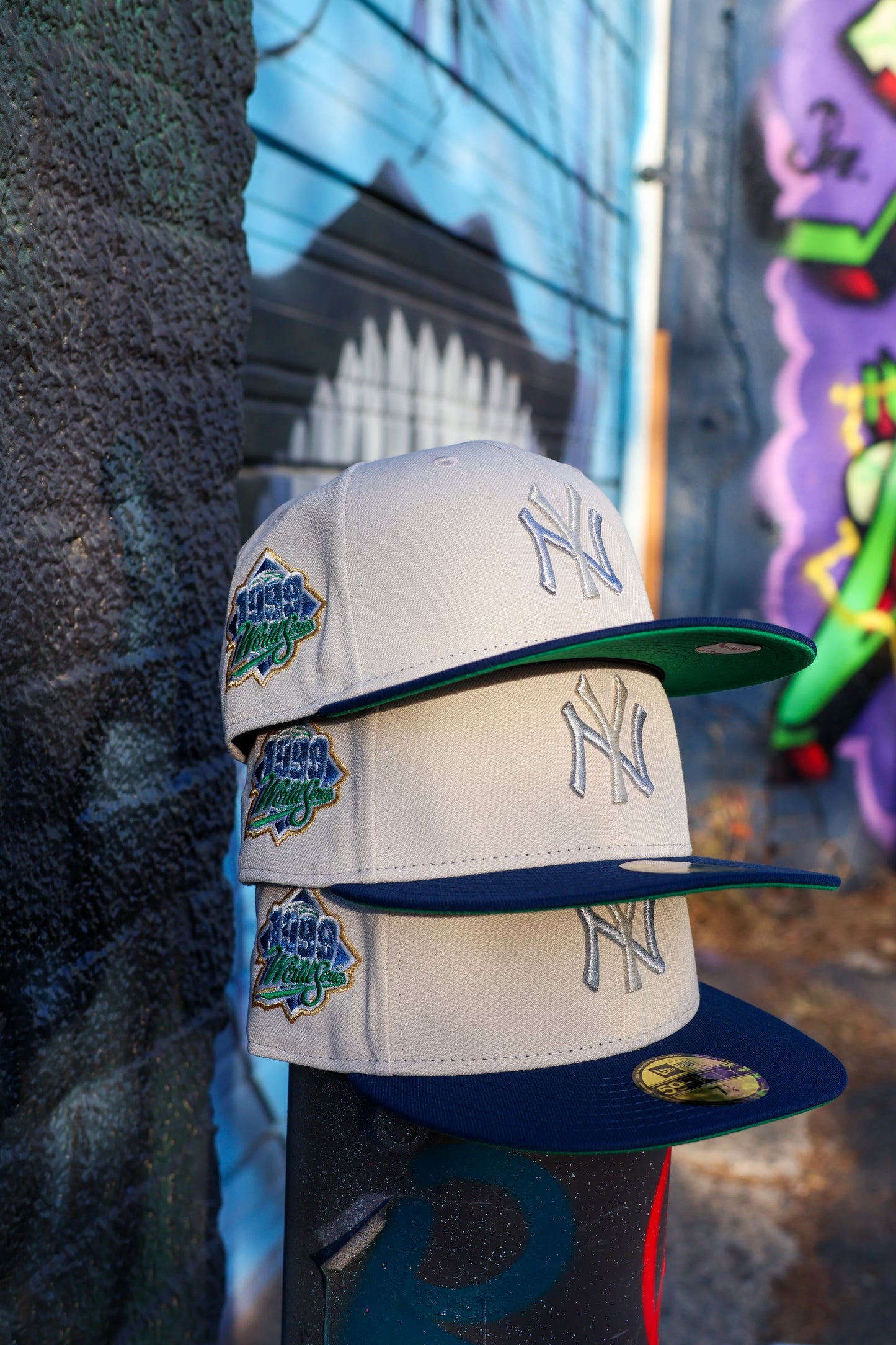 New York Yankees 1999 World Series Stone/Oceanside Blue 59Fifty New Era