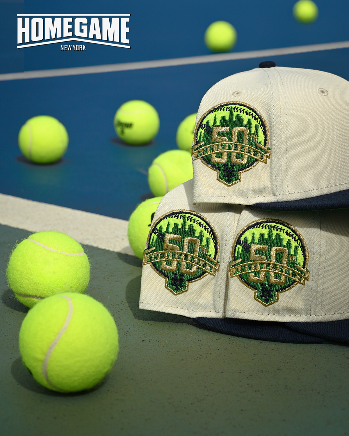 New York Mets 50th Anniversary Chrome White/Navy 59Fifty New Era