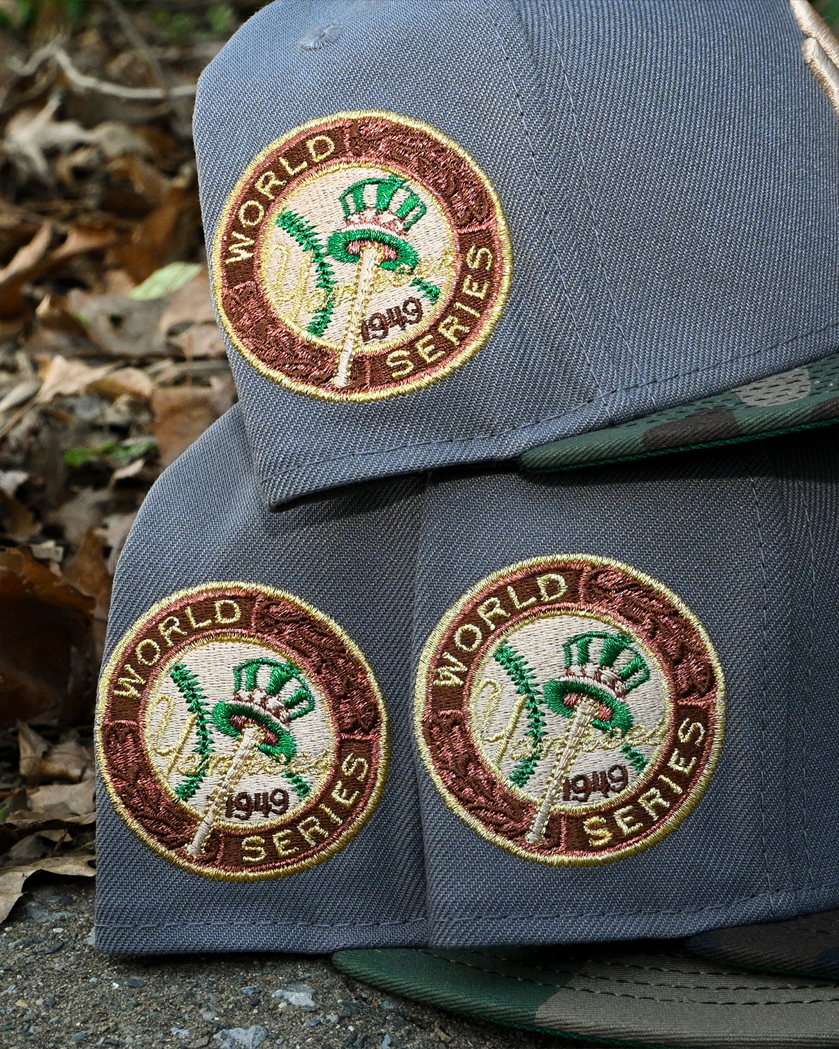 New York Yankees 1949 World Series Storm Grey/Woodland Camo 59Fifty New Era