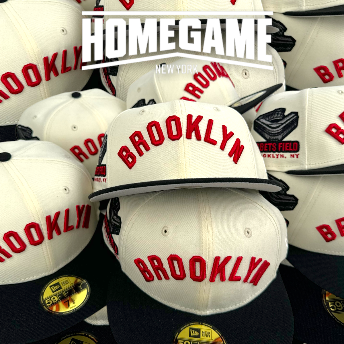 Brooklyn Dodgers Ebbets Field Chrome White/Black 59Fifty New Era