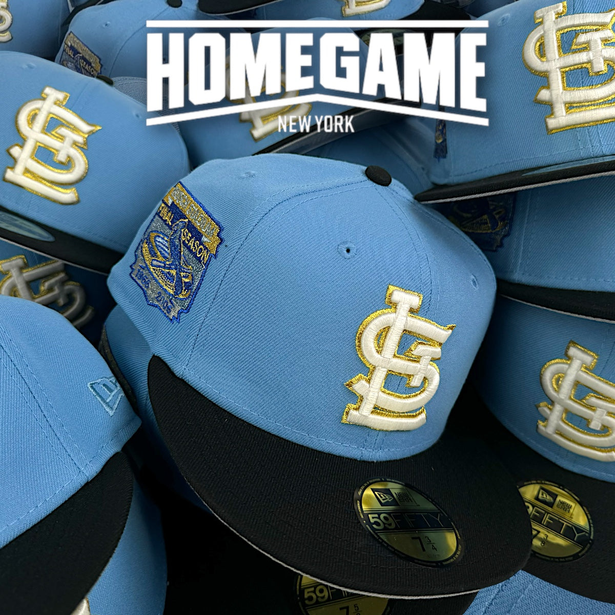 St Louis Cardinals Sky Blue/Black 59Fifty New Era – HOMEGAME NEW YORK