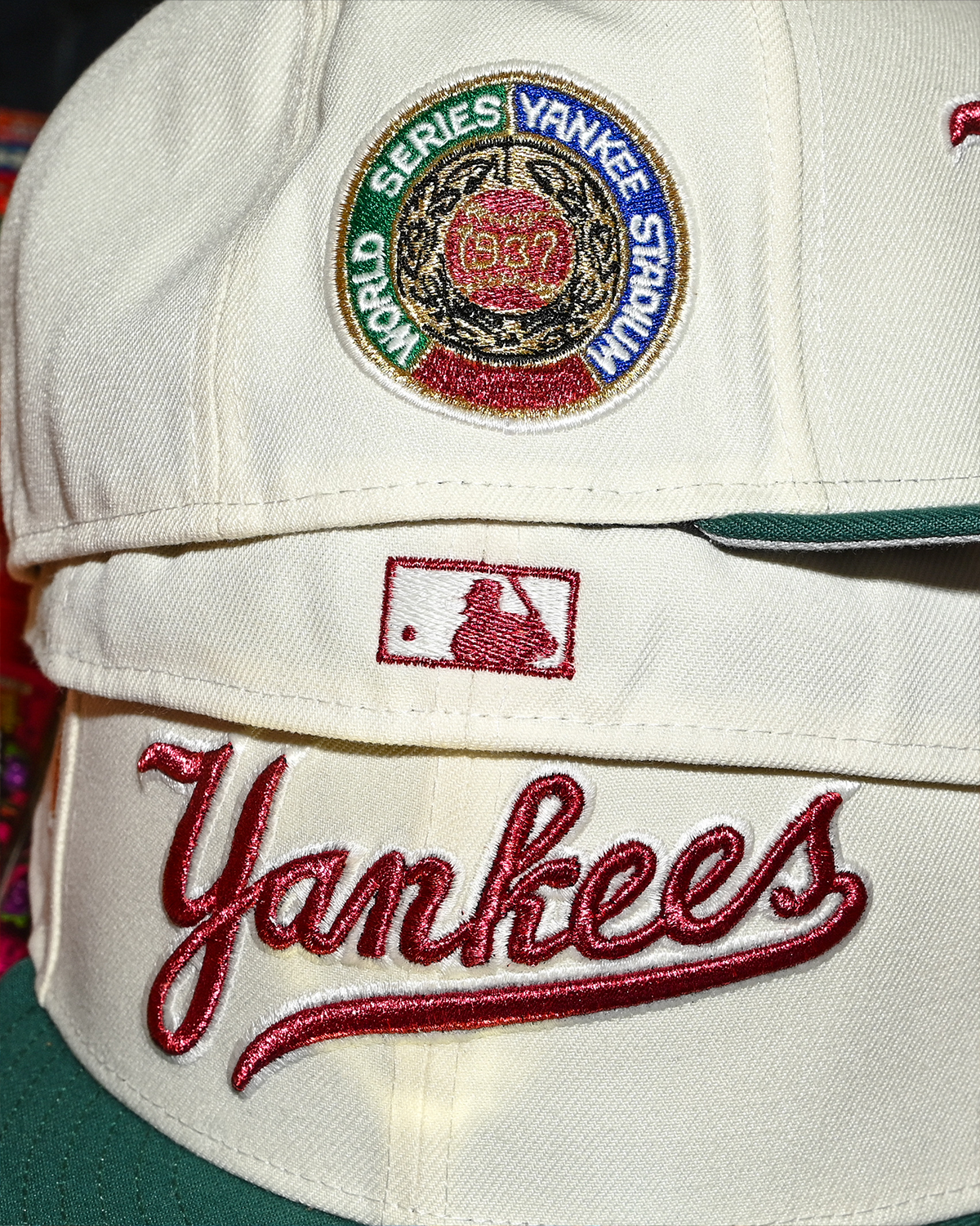 New York Yankees 1937 World Series Yankee Stadium Chrome White/Emerald Green 59Fifty New Era