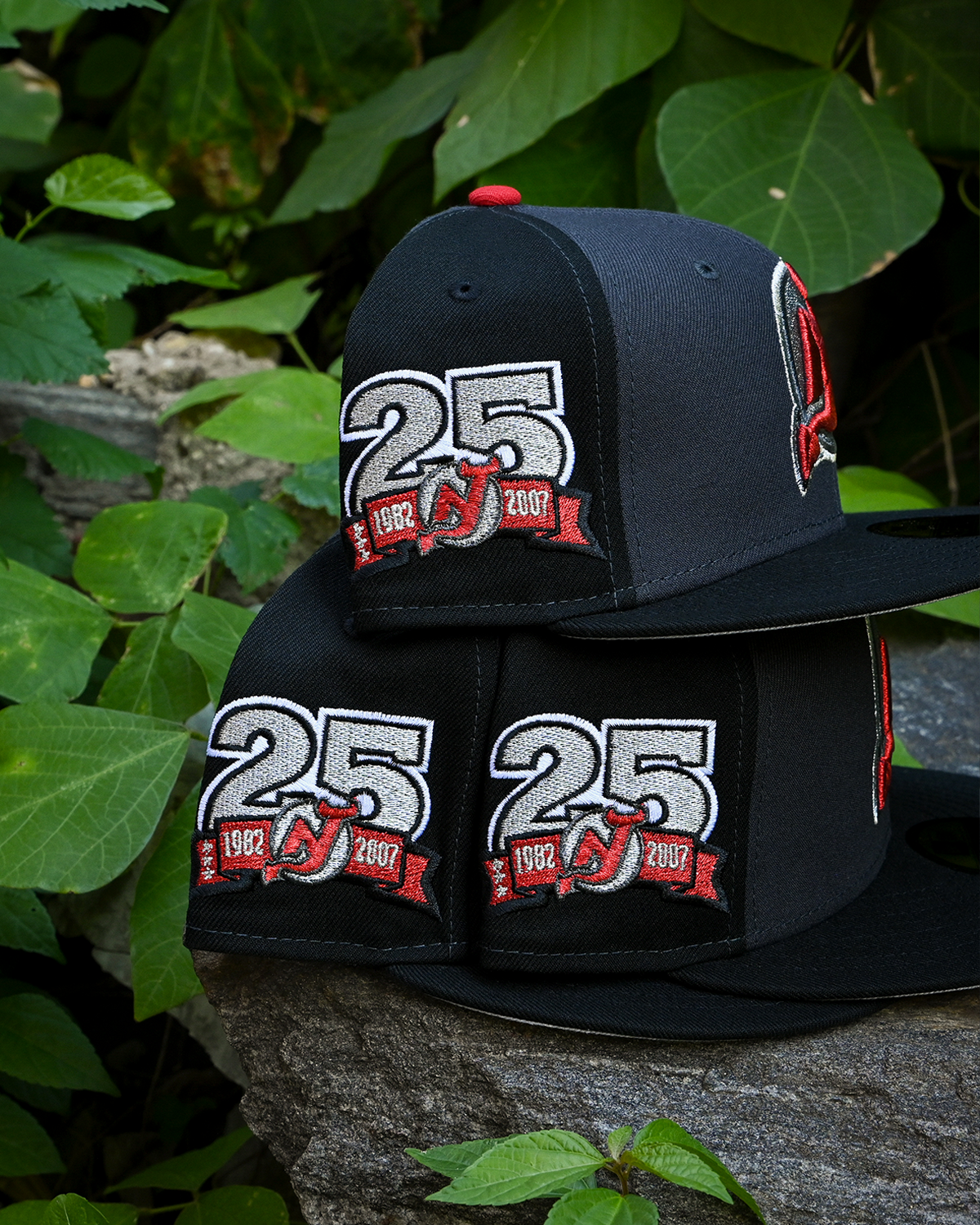 New Jersey Devils 25th Anniversary Graphite/Black 59Fifty New Era