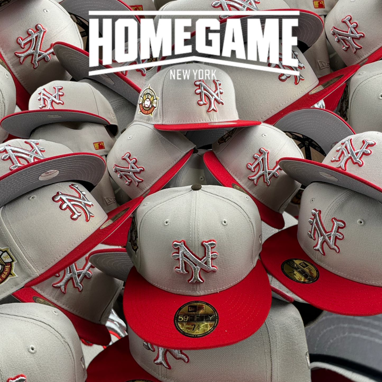 New York Giants 1939 All Star Game Stone/Scarlet New Era 59Fifty Hat