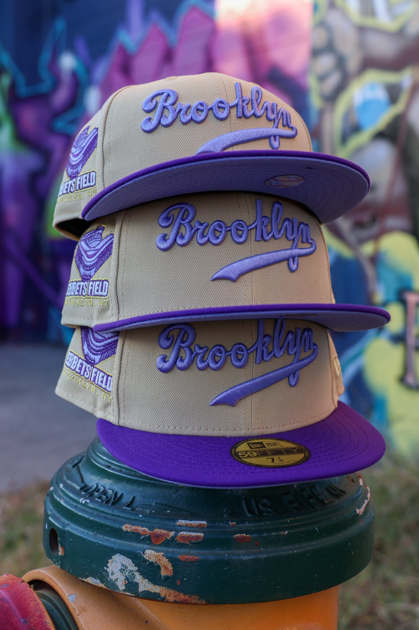 Brooklyn Dodgers Ebbets Field Vegas Gold/Deep Purple 59Fifty New Era
