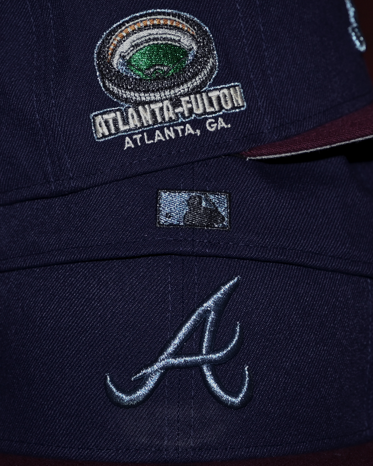 Atlanta Braves Fulton Stadium Light Navy/Maroon 59Fifty New Era
