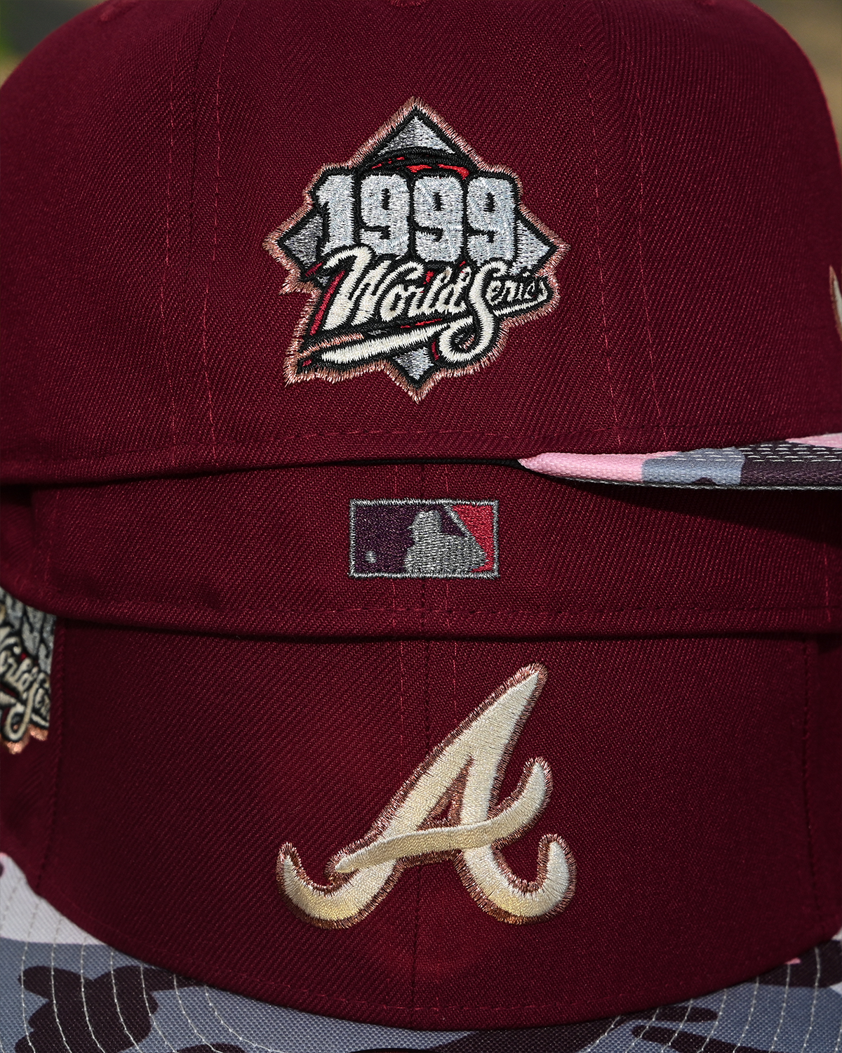 Atlanta Braves 1999 World Series Maroon/Camo 59Fifty New Era