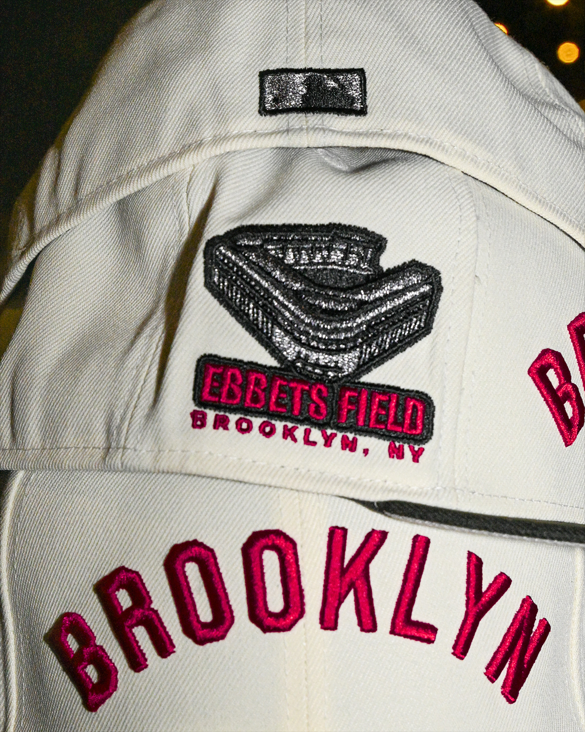 Brooklyn Dodgers Ebbets Field Chrome White/Black 59Fifty New Era