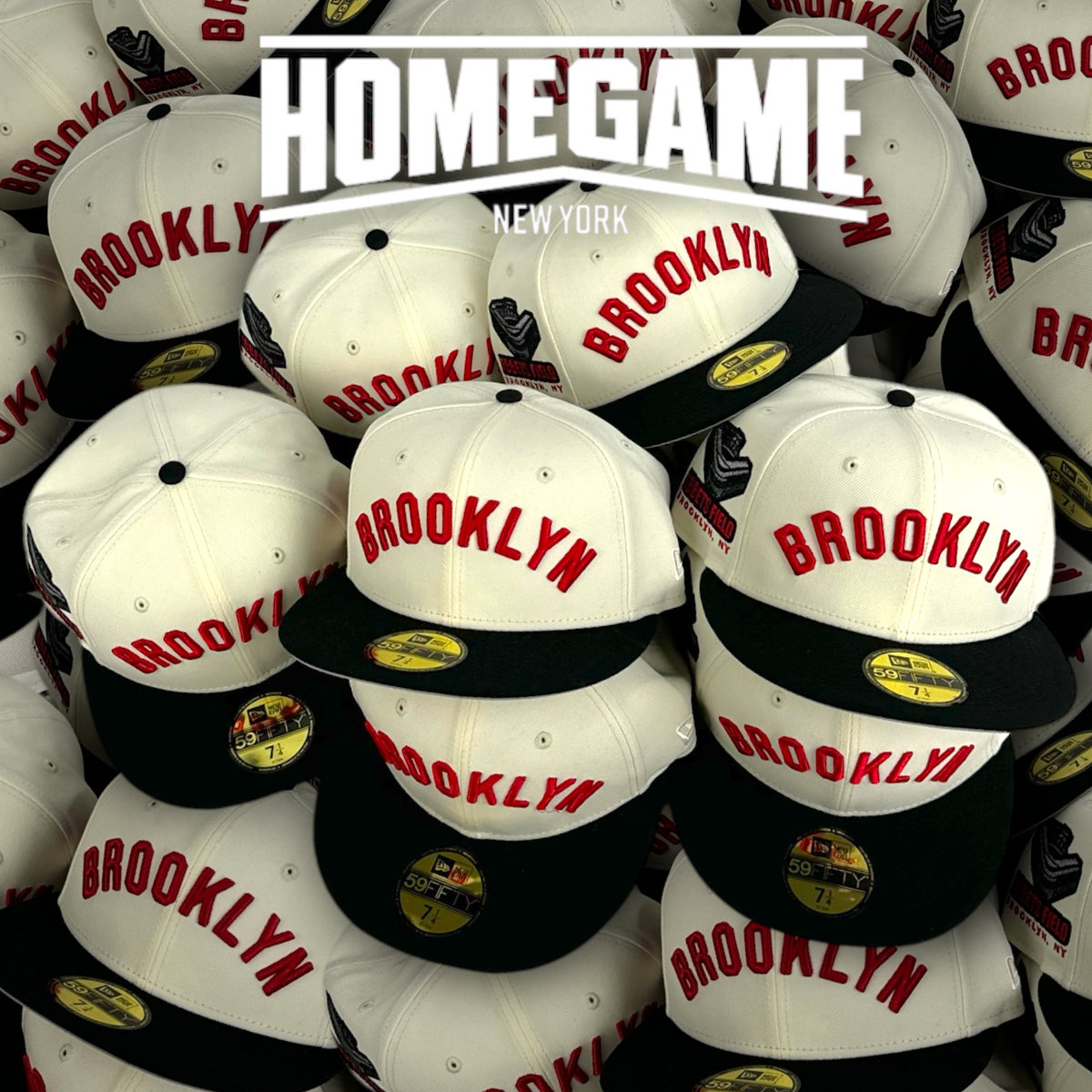 Brooklyn Dodgers Ebbets Field Chrome White/Black 59Fifty New Era