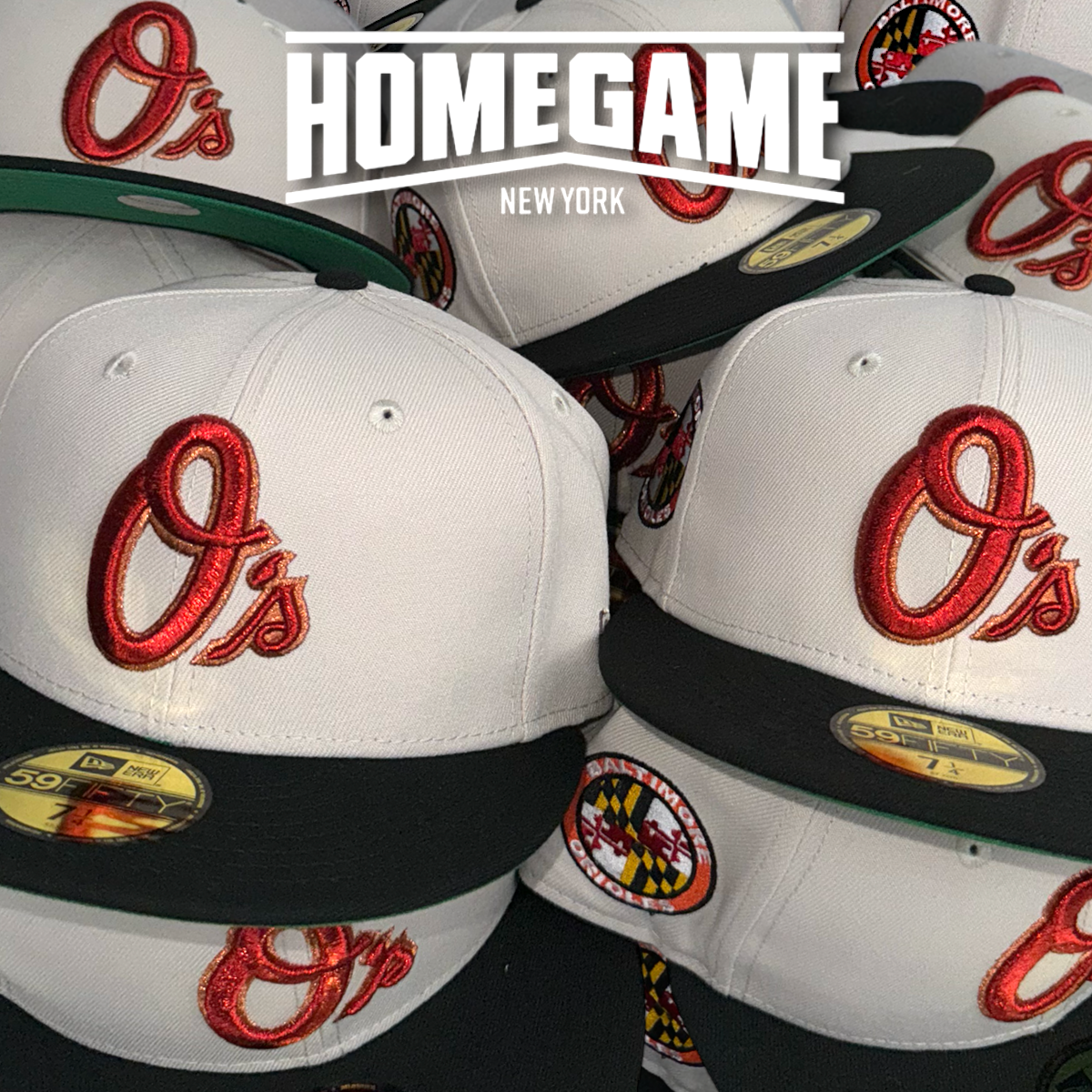 Baltimore Orioles Chrome White/Black 59Fifty New Era