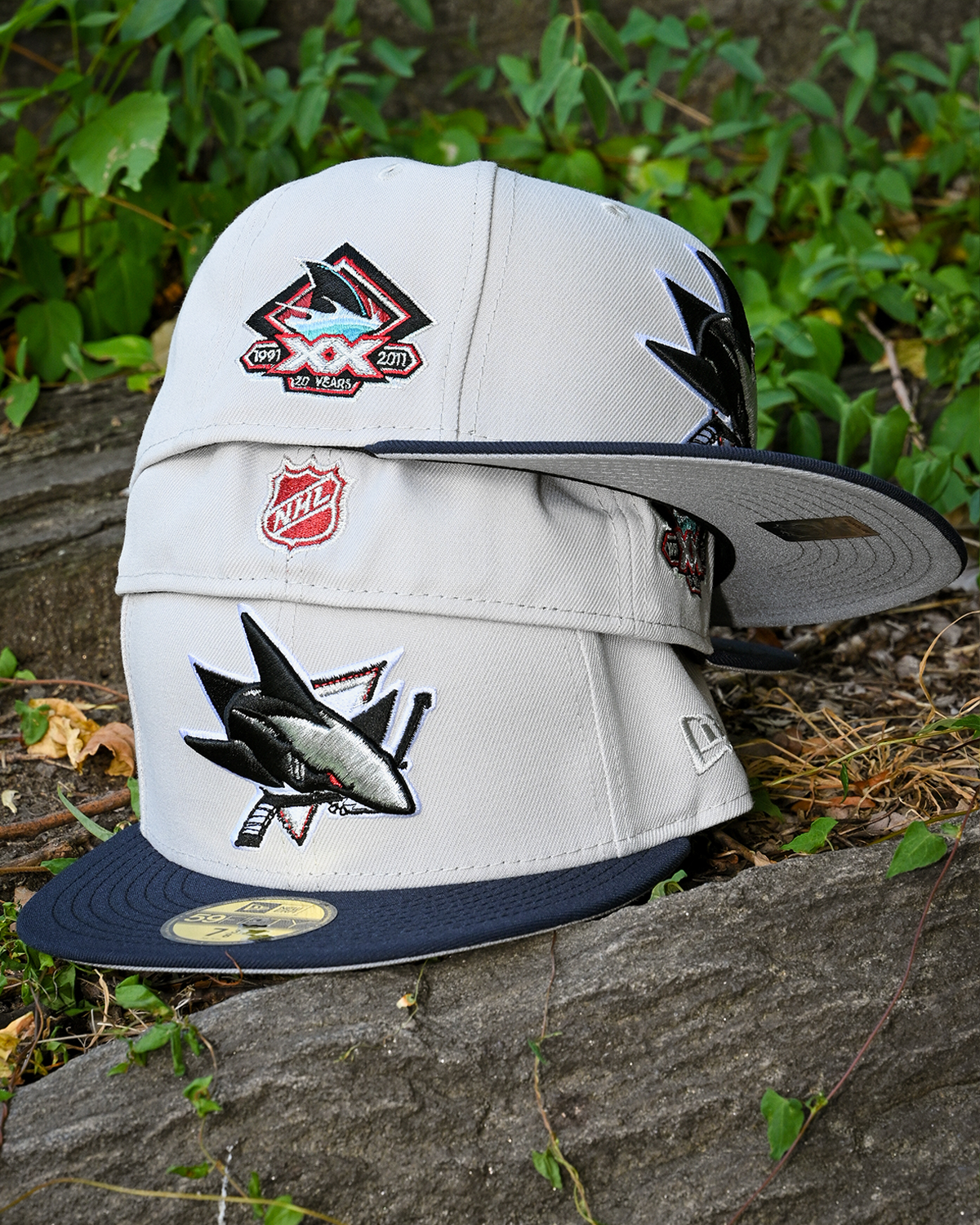 San Jose Sharks 20 Yeas Stone/Navy 59Fifty New Era
