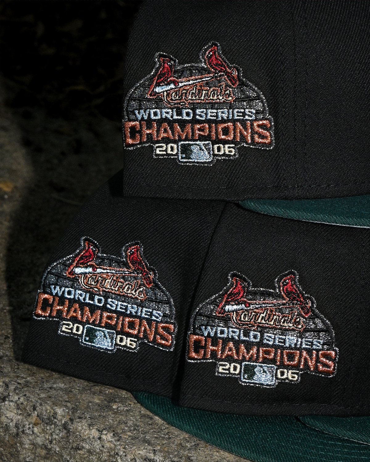 St Louis Cardinals 2006 World Series Black/Dark Green 59Fifty New Era