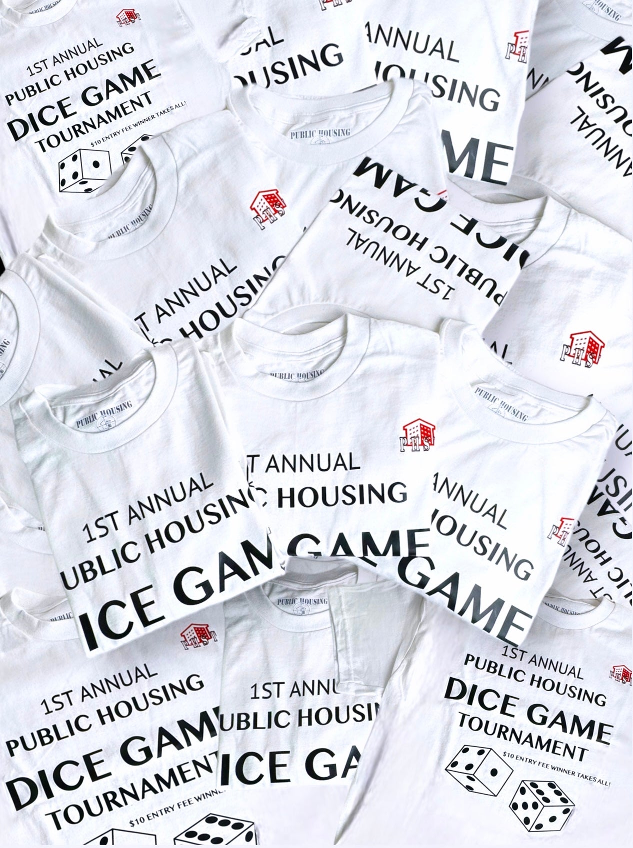 Public Housing Skate Team Dice Game Tournament Tee