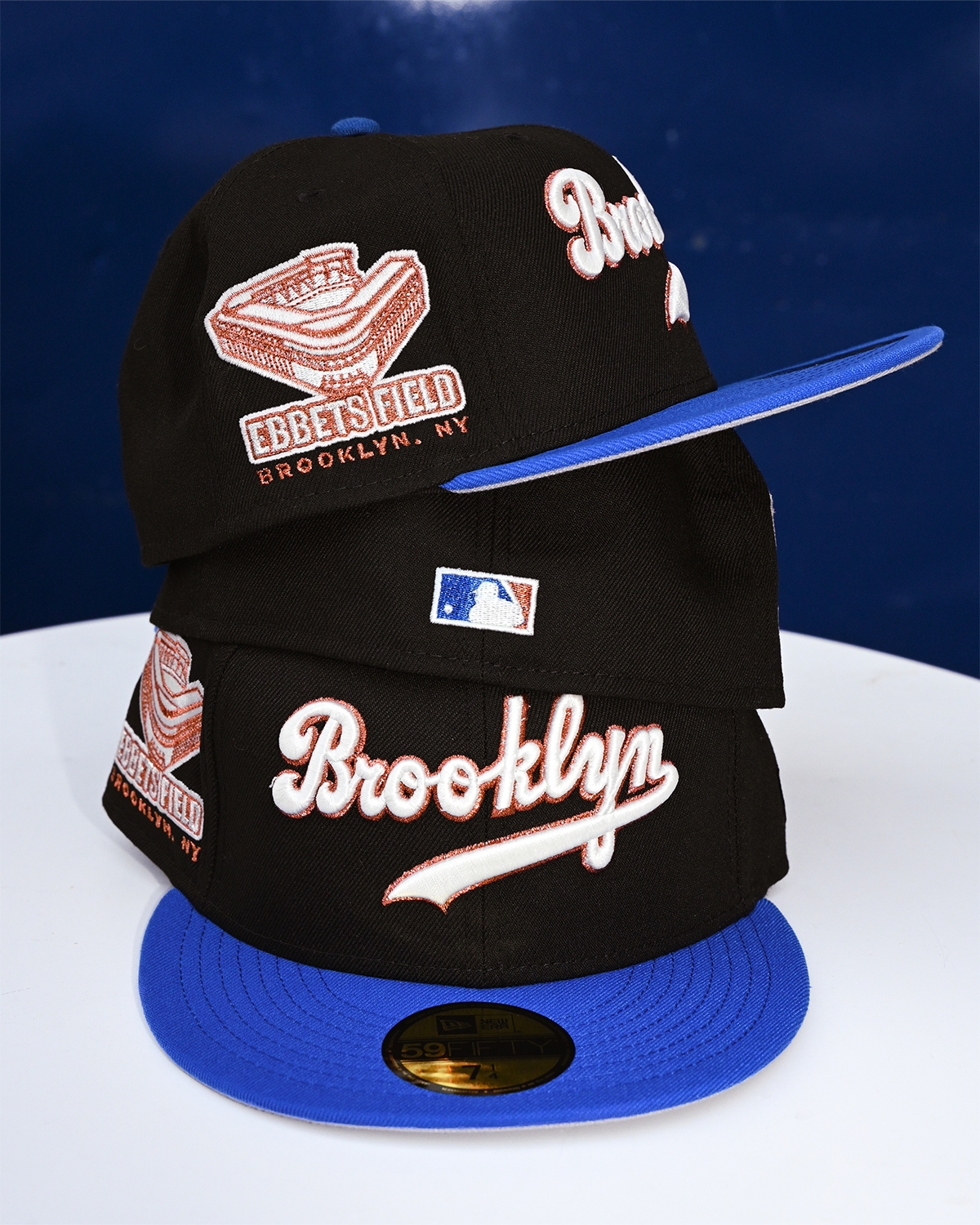 Brooklyn Dodgers Ebbets Field Black/Blue Bead 59Fifty New Era