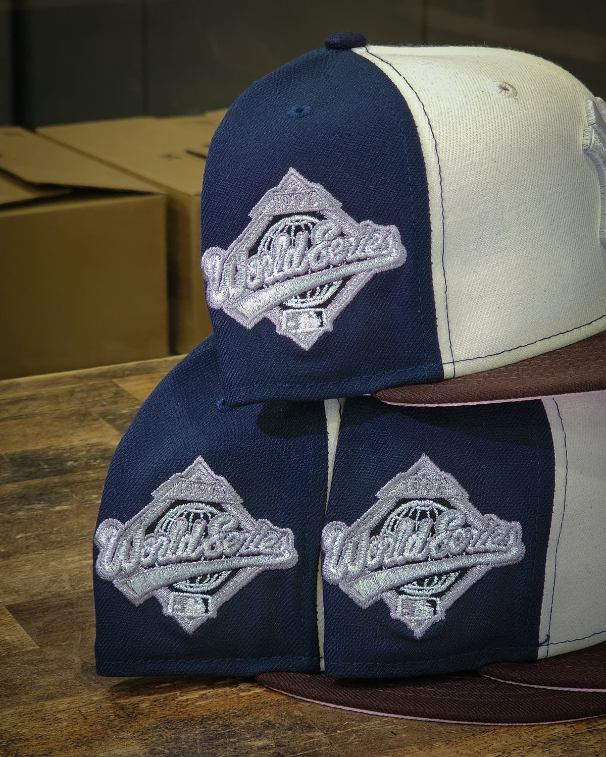 New York Yankees 1996 World Series Chrome White/Navy/Brown New Era