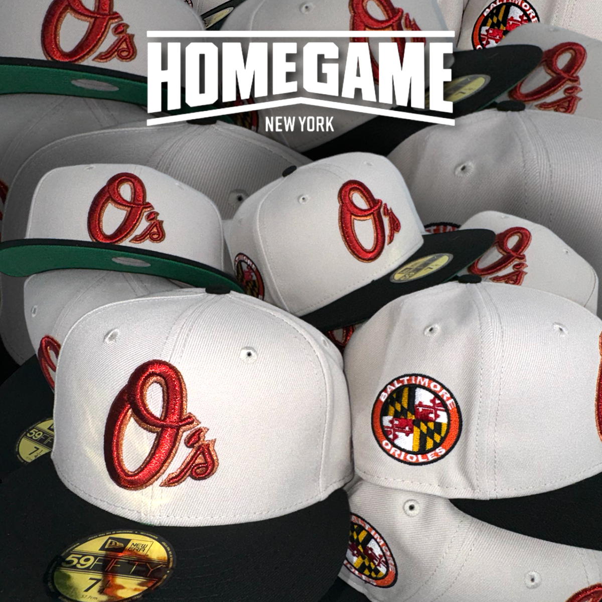 Baltimore Orioles Chrome White/Black 59Fifty New Era