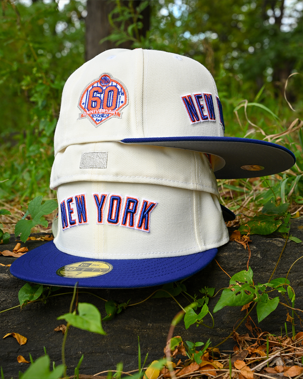 New York Mets 60th Anniversary Chrome White/Royal Blue 59Fifty New Eral