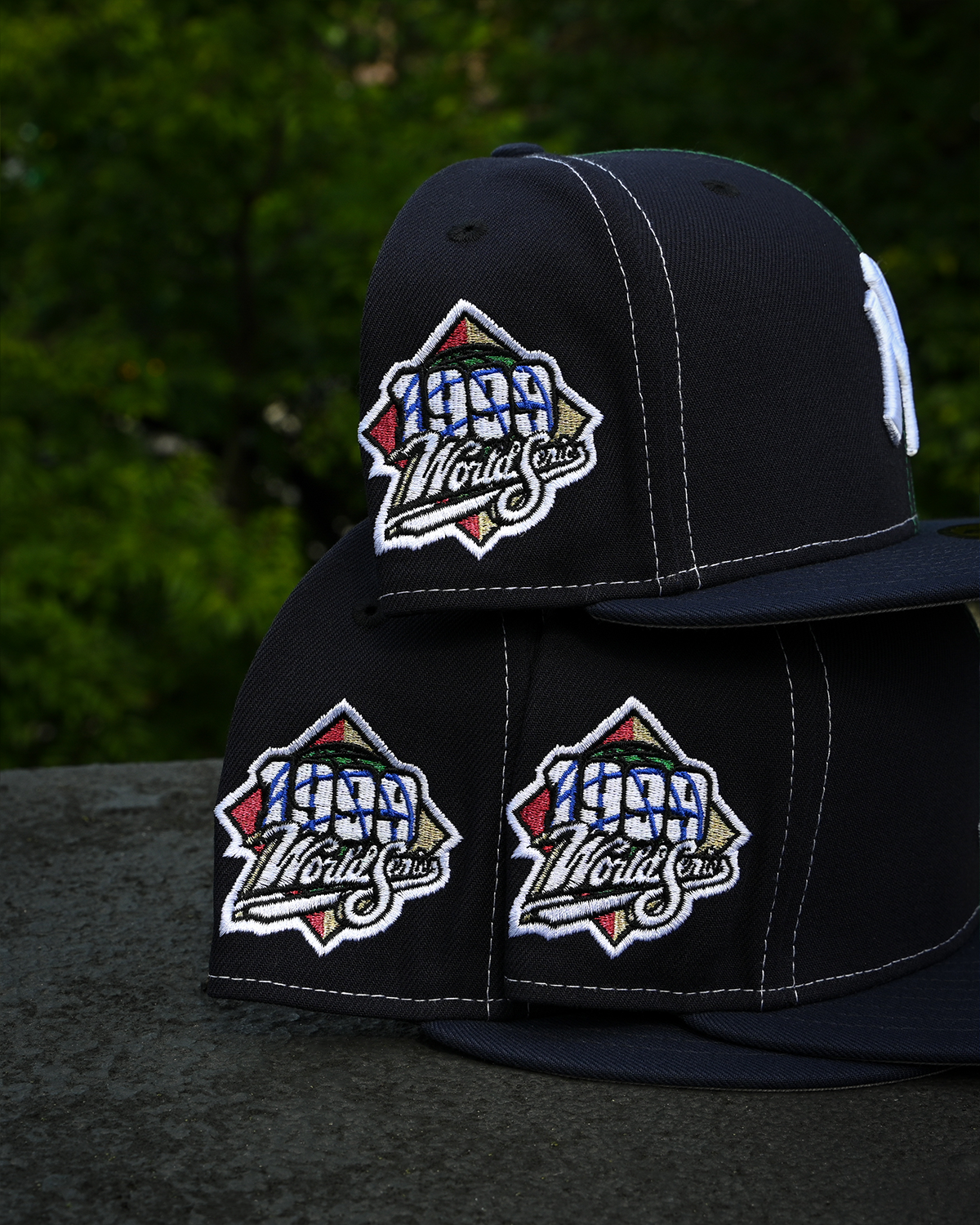 New York Yankees 1999 World Series Pinwheel Navy/Kelly Green/Scarlet/Chrome 59Fifty New Era