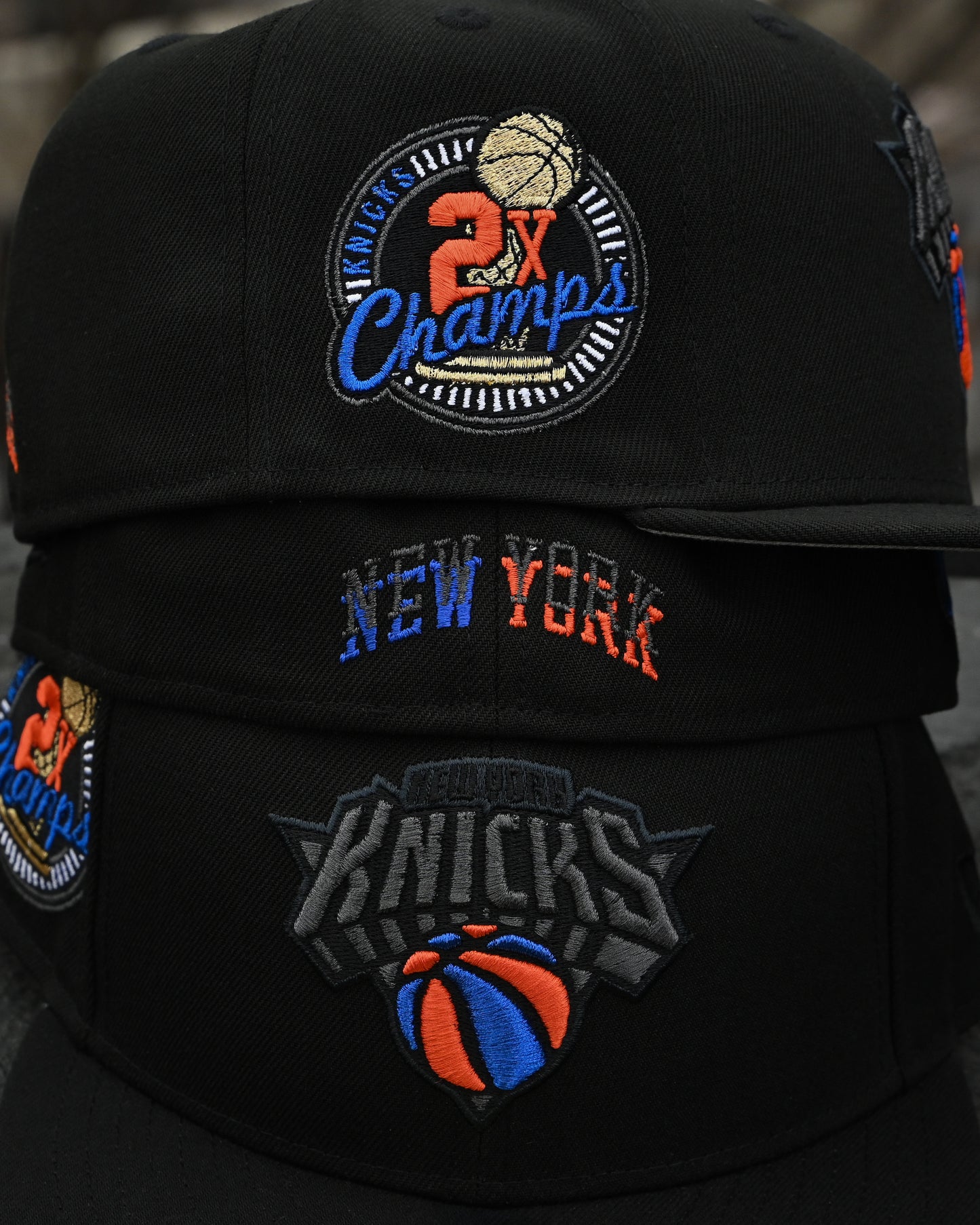 PRE-ORDER New York Knicks 2x Champ Black 59Fifty New Era