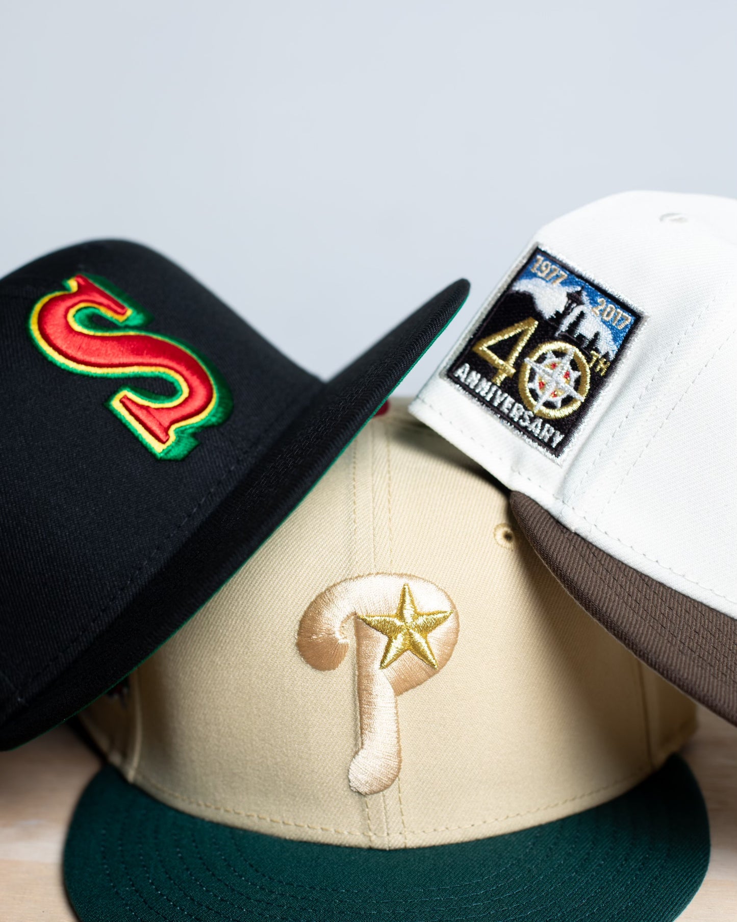 Seattle Mariners 40th Anniversary Chrome White/Burnt Wood 59Fifty New Era