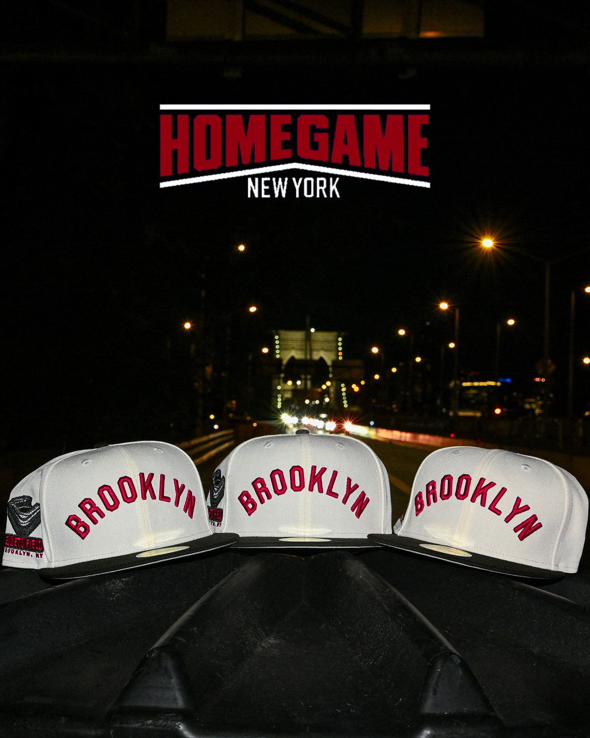 Brooklyn Dodgers Ebbets Field Chrome White/Black 59Fifty New Era