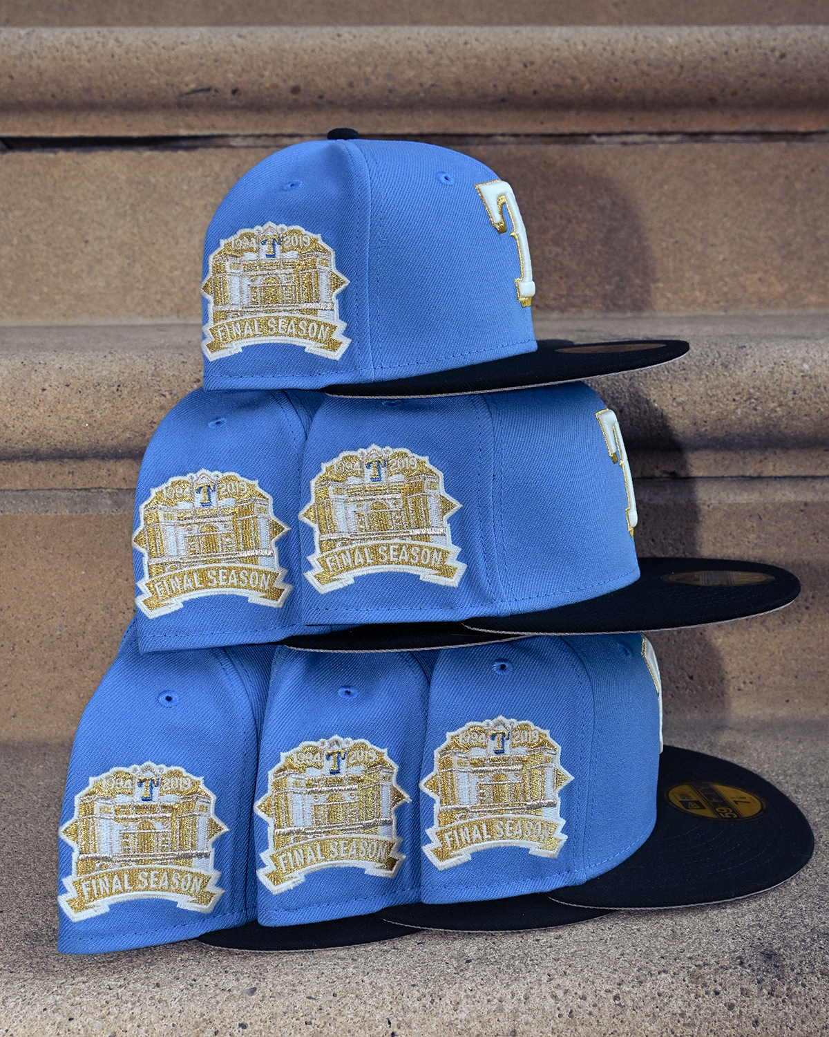 Texas Rangers Final Season Air Force Blue/Black 59Fifty New Era