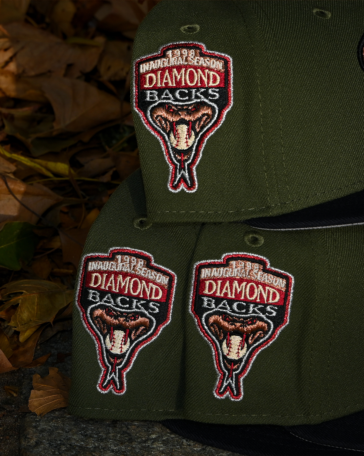 Arizona Diamond Backs 1998 Inaugural Season Olive/Black 59Fifty New Era