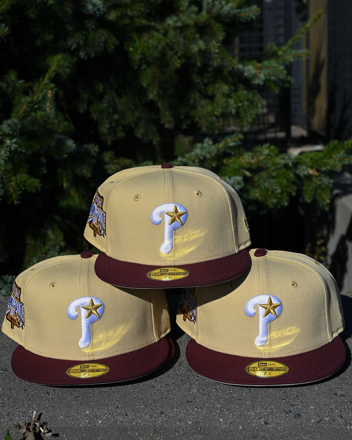 Philadelphia Phillies 1996 All Star Game Vegas Gold/Maroon 59Fifty New Era