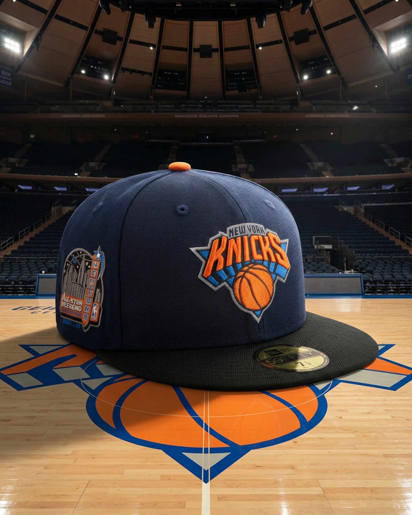 Pre-Order New York Knicks 1998 All Star Weekend Pinwheel Oceanside Blue/Navy/Black 59Fifty New Era