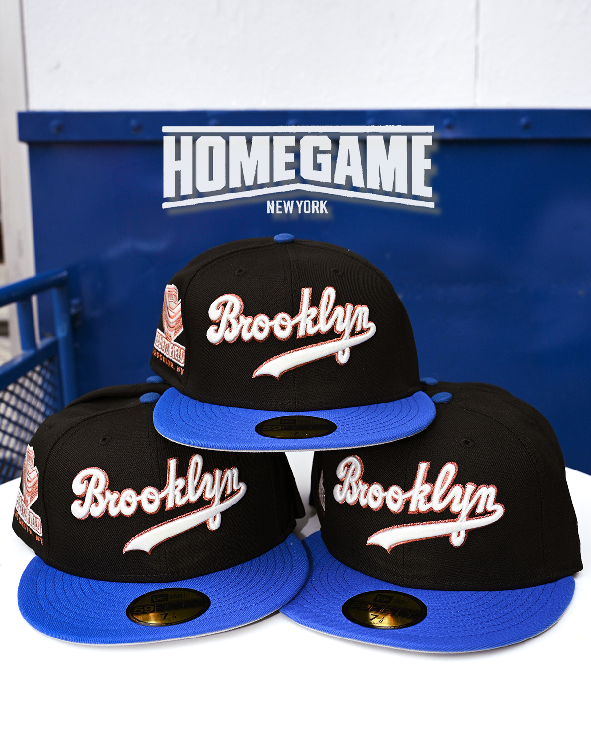 Brooklyn Dodgers Ebbets Field Black/Blue Bead 59Fifty New Era