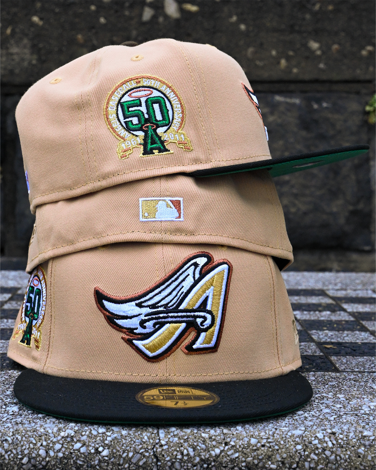 Los Angeles Angels 50th Anniversary Candied Pecan/Black 59Fifty New Era