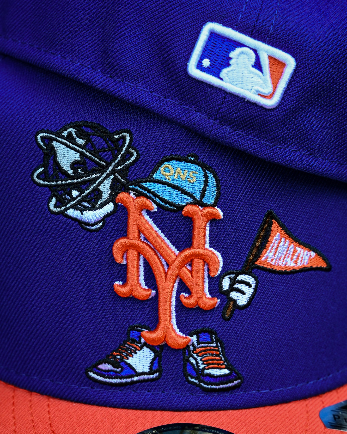 New York Mets Royal/Orange A-Frame 59Fifty New Era