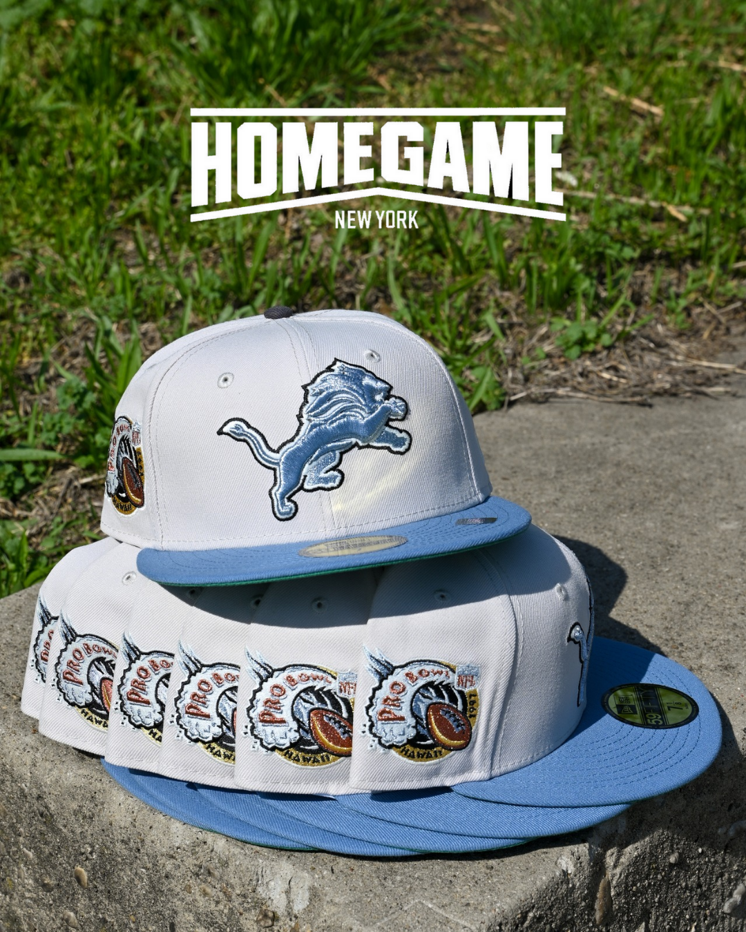 Detroit Lions Pro Bowl 1997 Stone/Faded Blue 59Fifty New Era